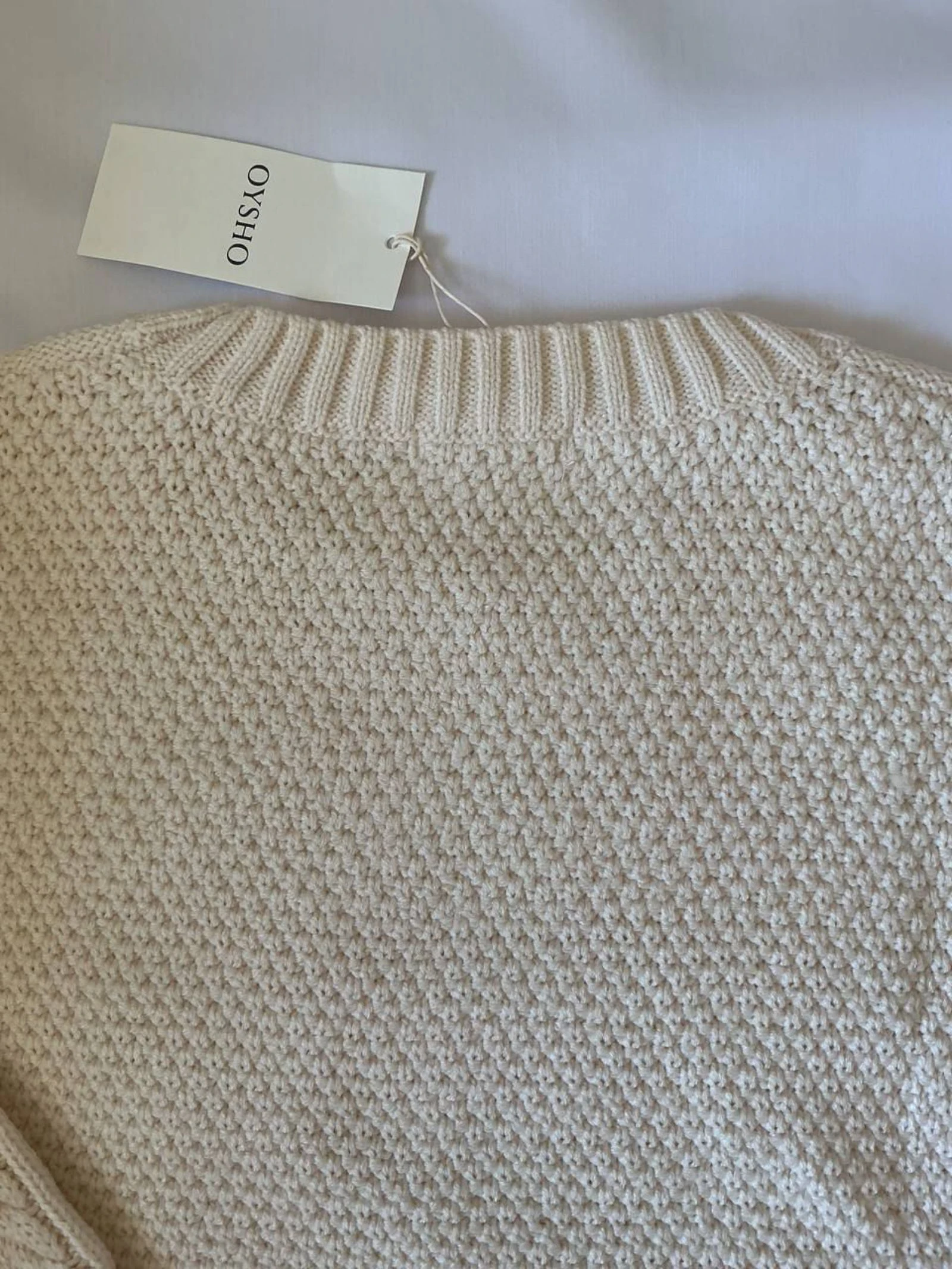 Suéter de inverno Feminino Oysho Bege Tamanho 38 – photo 9